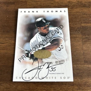FRANK THOMAS 1996 DONRUSS LEAF SIGNATURE SERIES PROMOTIONAL CARD WHITE SOX - Picture 1 of 1