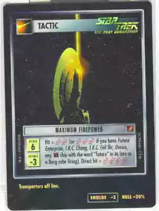 Star Trek CCG Maximum Firepower Blaze of Glory SRF FOIL - Picture 1 of 1