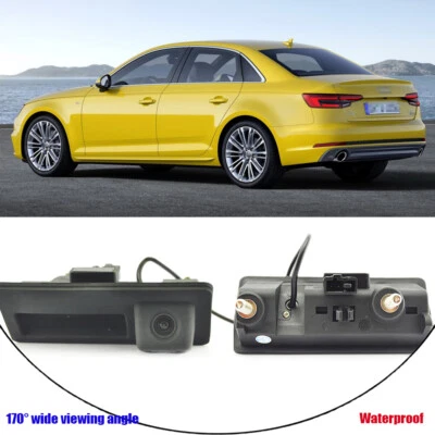 Car Trunk Handle w/ CCD Rear View Camera Parking for Audi A4 Sedan 2016-2018 17 - Image 1 of 4