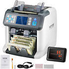 VEVOR Money Counter Machine Bill Counter with UV MG IR DD Counterfeit Detection