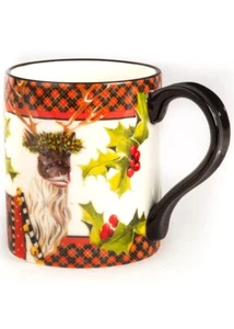 MacKENZIE CHILDS SANTA REINDEER MUG BNIB - Picture 1 of 1