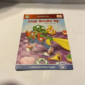 Leap Frog TAG Book LEAP SCRUBS UP by BARCHER CONSONANTS & SHORT VOWELS SHORT U - Picture 1 of 2