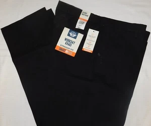 DOCKERS Workday Khaki Pants Straight Fit Smart 360 FLEX Flex Waist Stretch Black - Picture 1 of 7