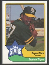 Bryan Clark 1989 Triple A All-Stars CMC #41  Tacoma Tigers Oakland Athletics  #1