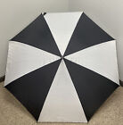 Golf Rainkist Storm Black/White 100% Polyester Auto Open Umbrella, 60” W/Cover