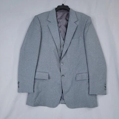 Perma-Prest Classic коллекции действие отдельные 2 изделия спортивное пальто жилет размер 42L - Изображение 1 из 4