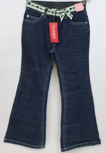 NEW 2006/05 Gymboree Prep Club Denim Jeans sz 7 Spring Turtle Bow Ribbon - Picture 1 of 6