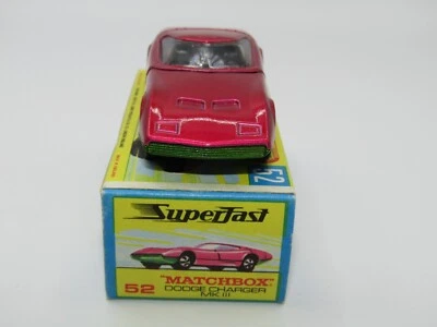 Matchbox Superfast No 52 Dodge Charger Extremely RARE Box W/OUT NEW NMIB - Image 1 of 4