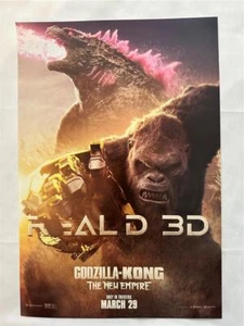GODZILLA X KONG THE NEW EMPIRE 11.5x17 Original Promo Movie Poster MINT 3D 2024 - Picture 1 of 1