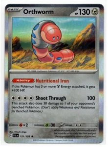 Pokemon Paldea Evolved Holo Rare 151/193 Orthworm - Bild 1 von 1