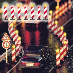 Busch HO Scale Construction Blinkers (7 Stantions/4 Blinking LEDs/Control Unit) - Picture 1 of 1