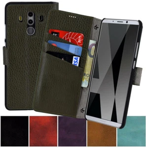 Hülle für Huawei Mate 10 Pro Tasche Book Ledertasche Schutzhülle Wallet Case - Photo 1/11