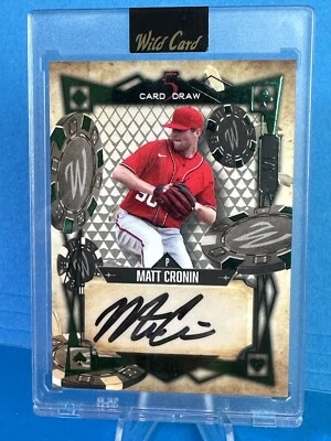 Matt Cronin 2023 Wild Card Rookie 5 Card Draw AUTO #1/1 Factory Sealed Card 5CDM - Image 1 of 3