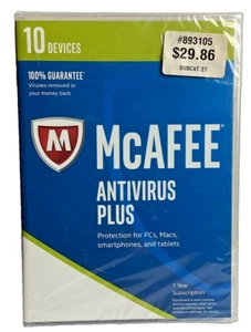 McAfee Antivirus Plus, 10 Geräte, 2016 - Bild 1 von 3