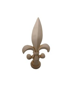 Set Of 2 Calidad Gifer Polystone Fleur De Lis Decorative Curtain 6" Holdbacks.