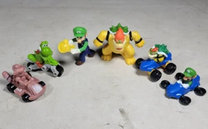 -SUPER MARIO- McDonalds/BK (Bowser/ Luigi/ Yoshi/ Peach) Nintendo toy lot of 6 - Picture 1 of 6