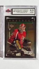 Roberto Luongo 1998-99 Quad Black Diamond Emerald GREEN Rookie Hockey Card SSP!!