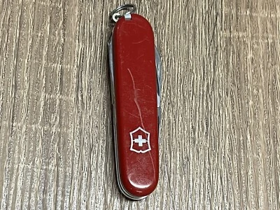 Navaja de bolsillo plegable inoxidable vintage VICTORINOX Officier Suisse, Suiza Foto 1 de 4