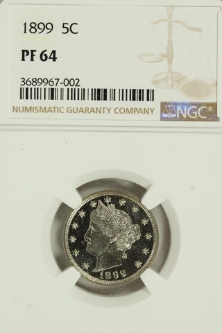 1899 Liberty Nickel : NGC PF64 Blazing White Cover