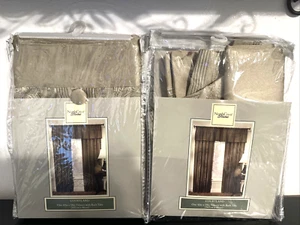 2 New NORTH CREST HOME  Window Cortland VALANCE Sand Color - Picture 1 of 7