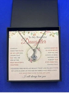 To My Beautiful Daughter Necklace Gift for Daughter - Picture 1 of 4