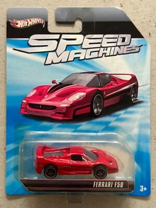 2011 Hot Wheels Speed Machines FERRARI F50 ERROR with Protector - Picture 1 of 3