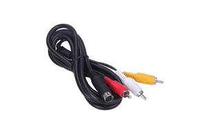 1.8 Meter Replacement Sega Mega Drive 2 MD 2 RCA TV AV Audio Video Lead Cable - Picture 1 of 1