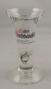 2 Echter Nordhäuser Schnapsgläser, roggenecht, mit Huhn, 2 cl, 2 Stück, Bar, Neu - Bild 1 von 1