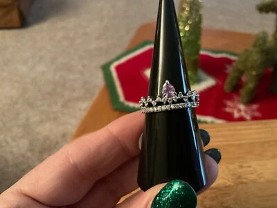 Bomb Party Ring RBP5954 “The Perfect Addition” Lavender Topaz rhodium plated - Image 1 of 4