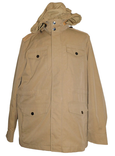 Cappotto giacca uomo Michael Kors idrorepellente pelle bordo campo utility XL