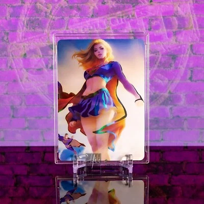 Supergirl DC Comics Goddess Premium Beauty Art Card Waifu Holo Foil - Image 1 of 4