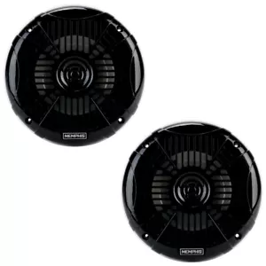 Memphis Audio MXA602SLB 6-1/2" Marine Coaxial Speakers w/ Blue LED - Black NEW - Picture 1 of 5