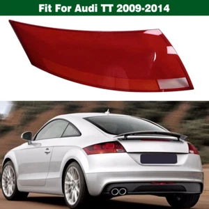 Left Rear Bumper Tail Light Lens Cover Shell Lampshade Red For Audi TT 2009-2014 - Picture 1 of 10
