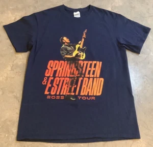 Camiseta Bruce Springsteen & The E Street Band 2023 Gira Mundial Adulto M Azul Marino - Imagen 1 de 6