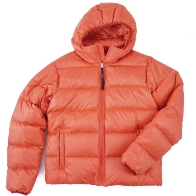 Aspesi F/W 24-25 'Budd' Red-Orange Quilted Down Puffer Jacket with Hood L New - Image 1 of 4