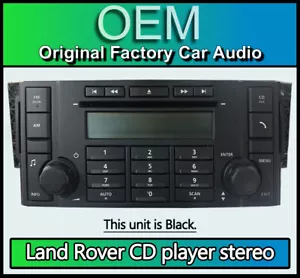 Land Rover Discovery 3 Lettore CD Stereo, 7G9N18C815NB Disco Singolo Auto Radio - Foto 1 di 3