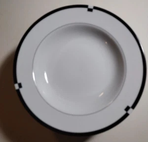 MIKASA MIDNIGHT Fine China Rimmed Soup Pasta Salad Bowl L5542 Japan x 1 - Picture 1 of 3