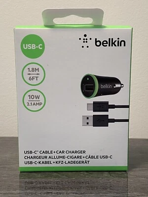 Cable USB-C Belkin + Cargador Coche - Nuevo En Caja Foto 1 de 4