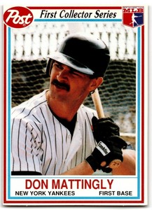 1990 POST CEREAL DON MATTINGLY NEW YORK YANKEES #1