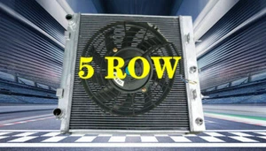FOR Land Rover RANGE ROVER P38 2.5TD TURBO DIESEL BMW 94-2002 5 ROW Radiator+FAN - Picture 1 of 9