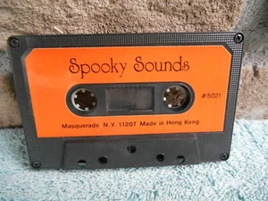 VINTAGE HALLOWEEN SPOOKY SOUNDS CASSETTE TAPE. VEERY GOOD! - Picture 1 of 4