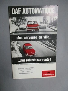 AL898 DAF DEPLIANT INVITATION VOITURES AUTOMATIQUES BON ETAT - Imagen 1 de 3