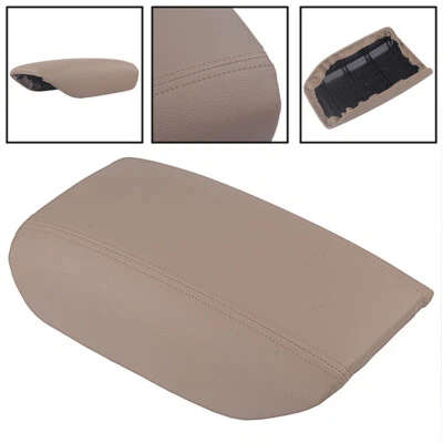 Fits 1999-2006 Volvo S80 Sedan Leather Armrest Center Console Cover Lid Beige 1x — 第 1/4 张图片