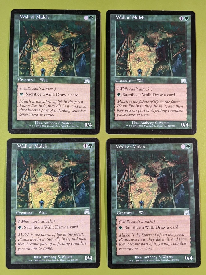 Wall of Mulch x4 Onslaught 4x Playset Magic the Gathering MTG - Image 1 of 1