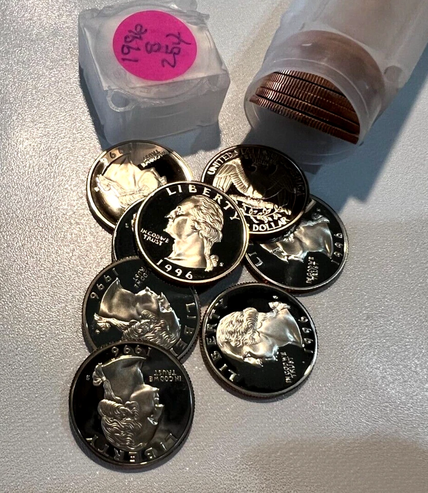 ROLL 1996 S Washington Quarter PROOF from PROOF SET - Image 1 of 1