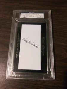 Authentic Wally Westlake 2010 HA Hall of Fame & All-Star Autograph PSA/DNA - Picture 1 of 2