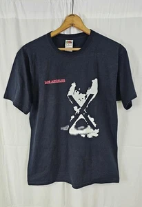 T shirt vintage anni 90 X the band album Los Angeles punk rock L Y2K maglietta - Foto 1 di 12