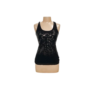 Blusa Express negra de lentejuelas Foto 1 de 4