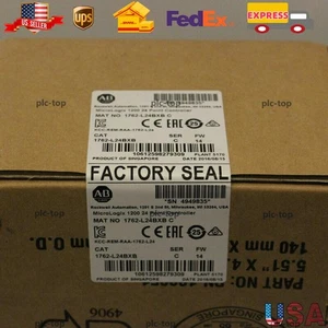New Sealed 1762-L24BXB SER C MicroLogix 1200 24 Point Controller In Stock - Picture 1 of 3
