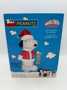 Gemmy Airblown Inflatable Peanuts Snoopy Ho Ho Ho New Open Box - Picture 1 of 8